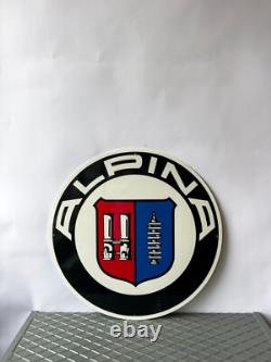 Vintage ALPINA Logo German Tuning Heritage Heavy Metal Sign 19.7 (50cm)