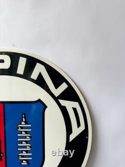 Vintage ALPINA Logo German Tuning Heritage Heavy Metal Sign 19.7 (50cm)
