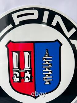 Vintage ALPINA Logo German Tuning Heritage Heavy Metal Sign 19.7 (50cm)