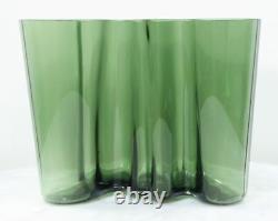 Vintage ALVAR AALTO Savoy Tinted Glass Vase. Signed Numbered RARE Classic Modern