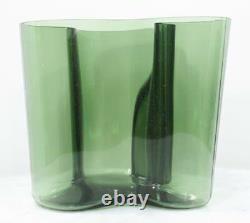 Vintage ALVAR AALTO Savoy Tinted Glass Vase. Signed Numbered RARE Classic Modern