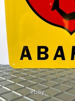 Vintage Abarth Servizio Italian Racing Scorpion Sign XXL 24x16 (60x40 cm)