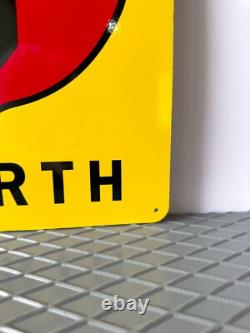 Vintage Abarth Servizio Italian Racing Scorpion Sign XXL 24x16 (60x40 cm)