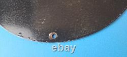 Vintage Ace High Gas Sign Gasoline Service Station Pump Porcelain Sign