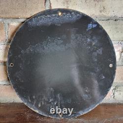 Vintage Agipgas Servizio Gasoline Porcelain Gas Pump Metal Sign Motor Oil 12