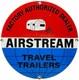 Vintage Airstream Travel Trailers Porcelain Sign Dealership Gas Motor Oil Bike