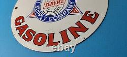 Vintage Aladdin Gasoline Porcelain Gas Motor Oil Service Station Pump Plate Sign