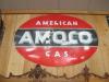 Vintage American Amoco Gas Black & Red Advertisement Sign 60 X 40