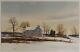 Vintage American Impressionist Brown County Indiana Jerry Smith Winter Painting