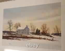 Vintage American Impressionist Brown County Indiana Jerry Smith Winter Painting