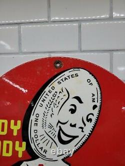 Vintage Andy Dandy Oil Porcelain Sign Motor Gas Automobile Service Lubricants