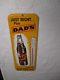 Vintage Antique Dad's Root Beer Bottle Tin Non Porcelain Thermometer Signsweet