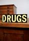 Vintage Apothecary Drug Store Sign Medical Metal Reflective Letters