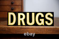 Vintage Apothecary Drug Store Sign medical metal reflective letters