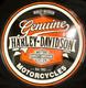 Vintage Art Genuine Harley Motorcycle 30' Porcelain Enamel Sign Rare Advertising