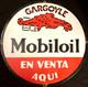 Vintage Art Mobiloil Gargoyle Porcelain Enamel Sign Rare Advertising 30 Get It