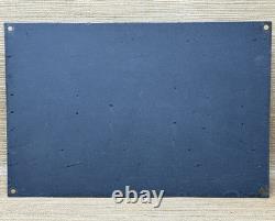 Vintage Atlantic Gasoline Porcelain Sign Gas Station Pump Plate Motor Oil