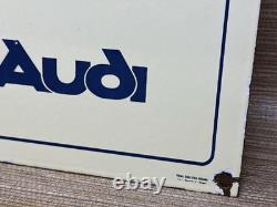 Vintage Audi Porcelain Dealership Sign Gas Station Pump Plate Motor Oil Service