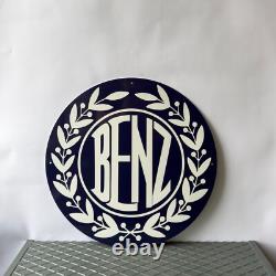 Vintage BENZ Laurel Emblem Heavy Metal Sign XL 19.7 (50cm)