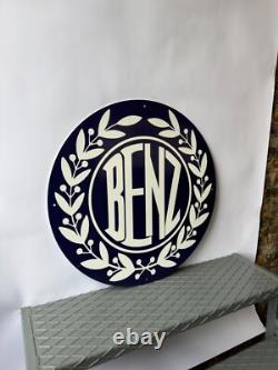 Vintage BENZ Laurel Emblem Heavy Metal Sign XL 19.7 (50cm)
