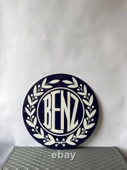 Vintage BENZ Laurel Emblem Heavy Metal Sign XL 19.7 (50cm)