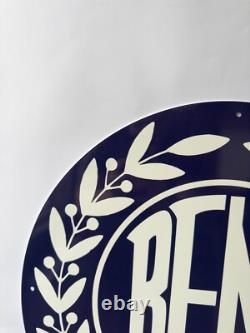 Vintage BENZ Laurel Emblem Heavy Metal Sign XL 19.7 (50cm)