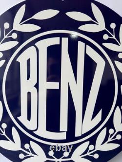 Vintage BENZ Laurel Emblem Heavy Metal Sign XL 19.7 (50cm)
