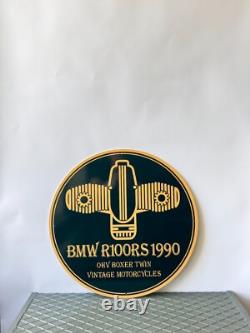 Vintage BMW R100RS 1990 OHV Boxer Twin Heavy Metal Sign 19.7 (50 cm)