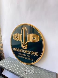 Vintage BMW R100RS 1990 OHV Boxer Twin Heavy Metal Sign 19.7 (50 cm)
