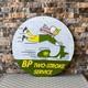 Vintage Bp Two-stroke Service Heavy Metal Sign Xl 19.7 (50cm)
