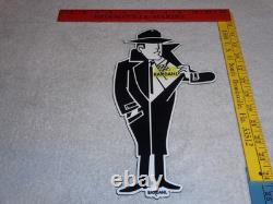 Vintage Bardahl Motor Oil Additive Burglar Thief 12 Metal Gasoline Sign! Racing