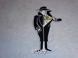 Vintage Bardahl Motor Oil Additive Burglar Thief 12 Metal Gasoline Sign! Racing