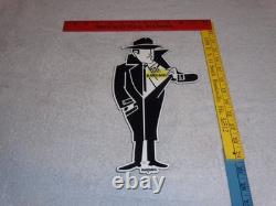 Vintage Bardahl Motor Oil Additive Burglar Thief 12 Metal Gasoline Sign! Racing