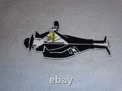 Vintage Bardahl Motor Oil Additive Burglar Thief 12 Metal Gasoline Sign! Racing