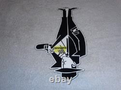 Vintage Bardahl Motor Oil Additive Burglar Thief 12 Metal Gasoline Sign! Racing