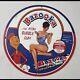 Vintage Bazooka Bubble Gum Pinup Girl Porcelain Gas Oil Garage Service Pump Sign