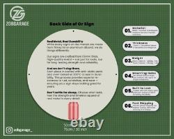 Vintage Bear Oil Company Grizzly Gasoline Heavy Metal Sign 19.7 (50cm)