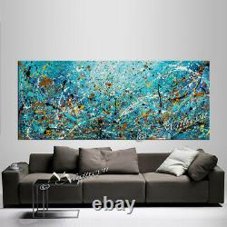 Vintage Beauty 109 Painting 72 Jackson Pollock style, Large Abstract on canvas