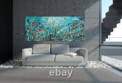 Vintage Beauty 109 Painting 72 Jackson Pollock style, Large Abstract on canvas