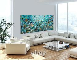 Vintage Beauty 109 Painting 72 Jackson Pollock style, Large Abstract on canvas