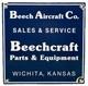 Vintage Beechcraft Aircraft Porcelain Sign Stearman Airplane Gas Oil Hangar