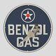 Vintage Benzol Gas 1990 Oil Porcelain Gas Pump Sign
