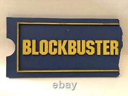 Vintage Blockbuster Video Retail Store Sign Original