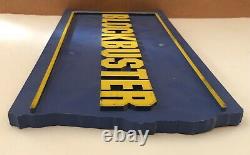 Vintage Blockbuster Video Retail Store Sign Original