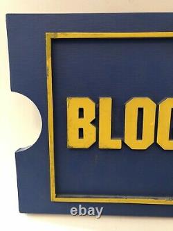 Vintage Blockbuster Video Retail Store Sign Original