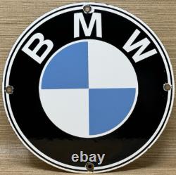 Vintage Bmw Motorcycles Porcelain Dealership Sign Harley Indian Mercedes M