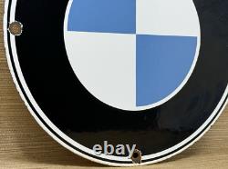 Vintage Bmw Motorcycles Porcelain Dealership Sign Harley Indian Mercedes M