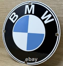 Vintage Bmw Motorcycles Porcelain Dealership Sign Harley Indian Mercedes M
