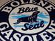 Vintage Bolene Blue Seal Gasoline 11 3/4 Porcelain Metal Enamel Gas & Oil Sign