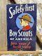 Vintage Boy Scouts Of America Porcelain Sign Join Your Local Troop Camping Club